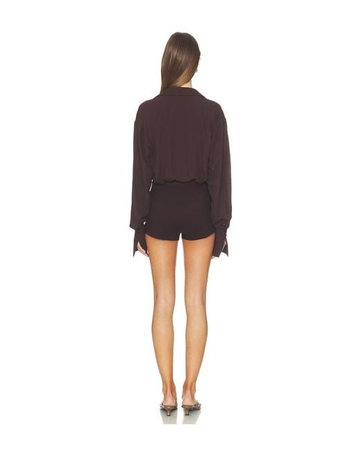 ALL THE WAYS Black Clarissa Romper