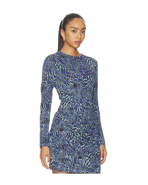 Ulla Johnson Blue Nova Ruched Jersey Top