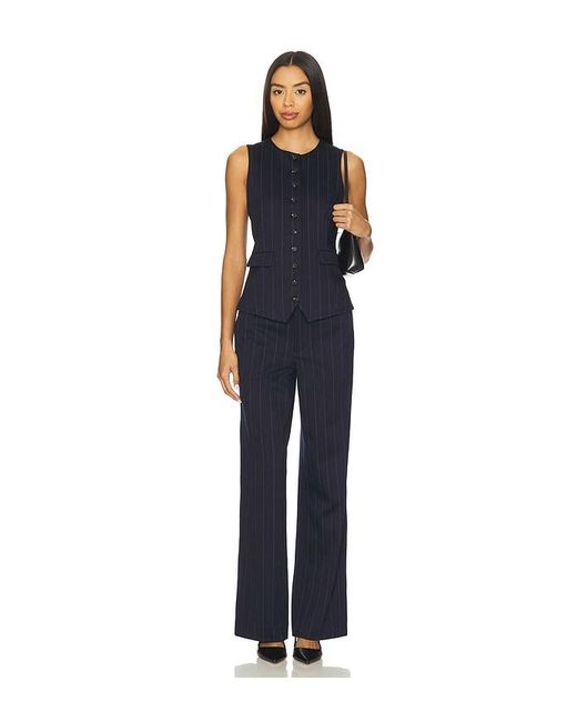 Rag & Bone Blue Irina Ponte Long Vest