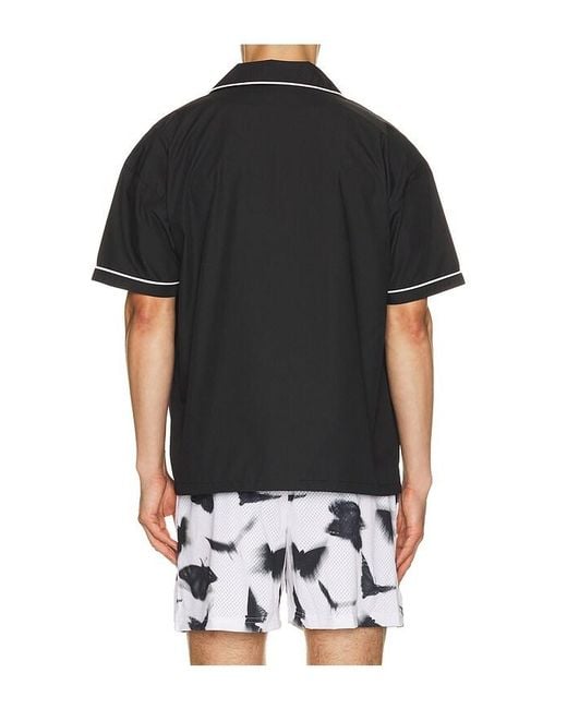 Ryoko Rain Black Mechanic Button Up Shirt for men