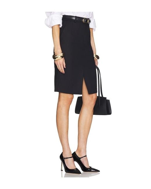 Helsa Black The Pencil Skirt