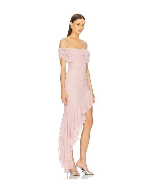 Michael Costello Purple X Revolve Aliz Midi Dress