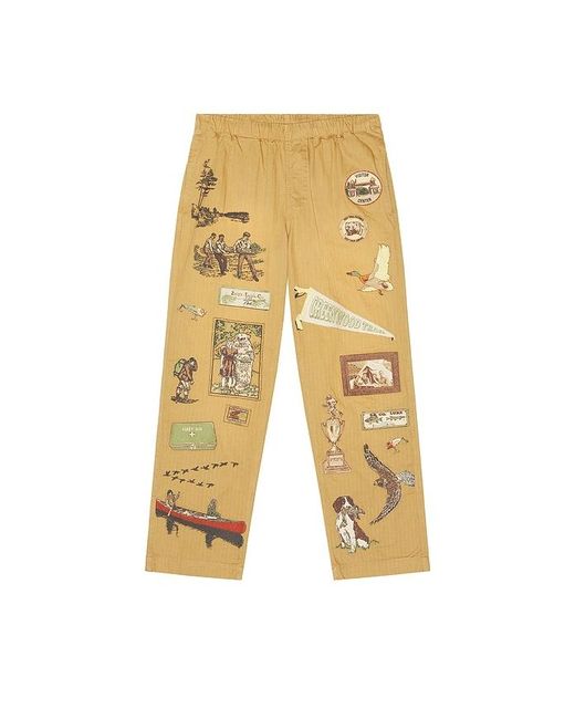 Samuel Zelig Yellow Trail Pant for men