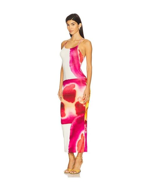 Feners Red Lagarta Dress