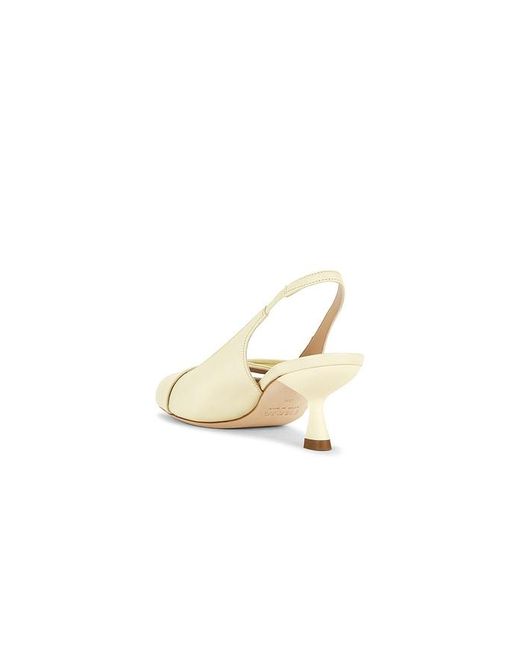 DUHA White Valentina Slingback Pump