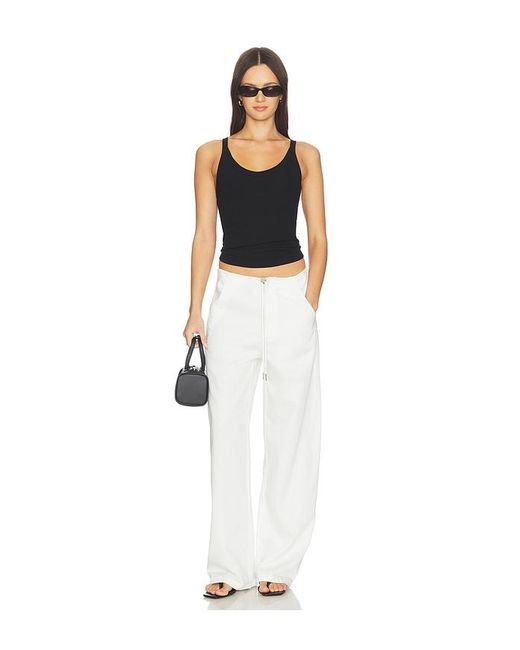 LNA White Dusty Soft Denim Pant