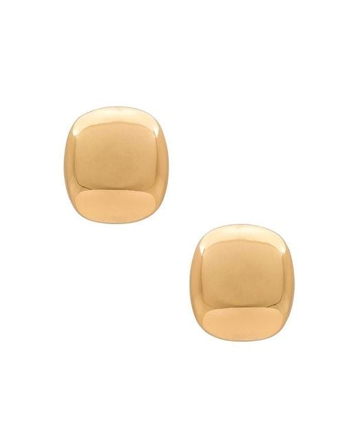Ettika White Square Hoops