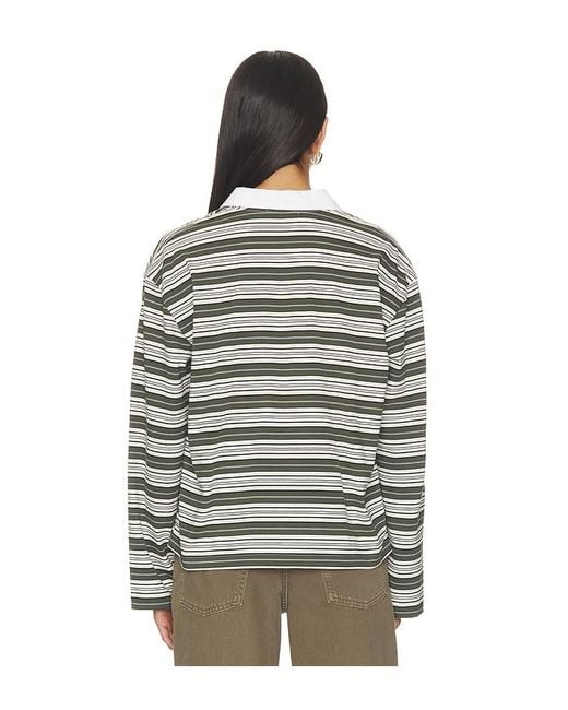 Rag & Bone Multicolor Kelly Stripe Polo Long Sleeve