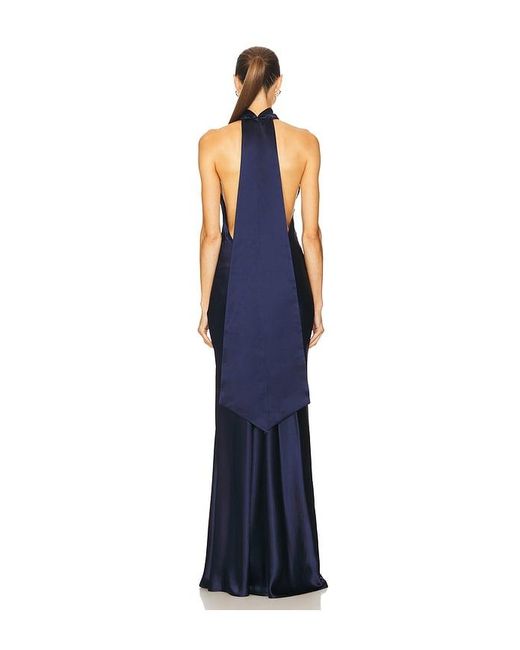 SAU LEE Blue Penelope Gown