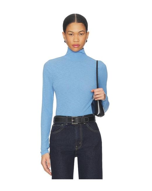 Veronica Beard Blue Wyeth Turtleneck