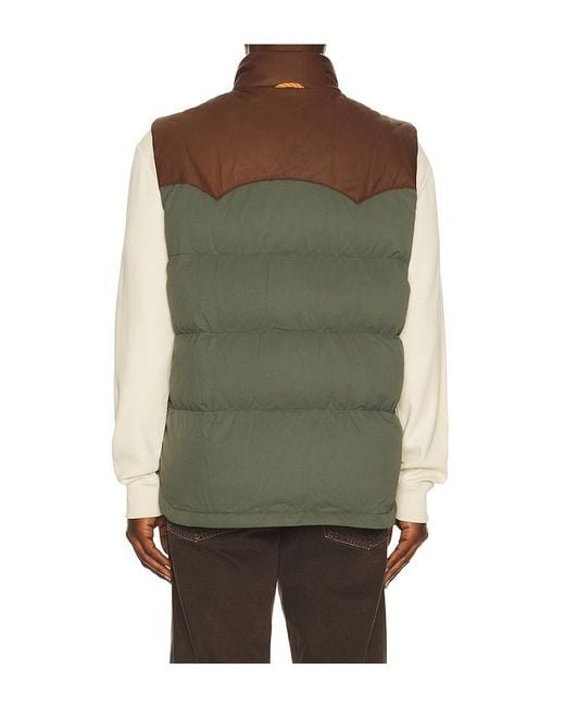 Faherty Brand Green Range Down Vest for men