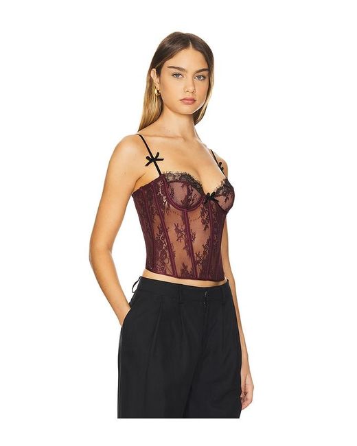 retroféte Black Lady Corset Top