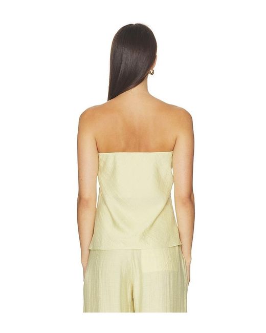 MOTHER OF ALL Natural Sana Strapless Linen Top