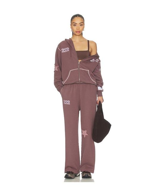 The Mayfair Group Purple Orebella By Bella Hadid X Mayfair On Your Way Back To Yourself Zip-Up Hoodie