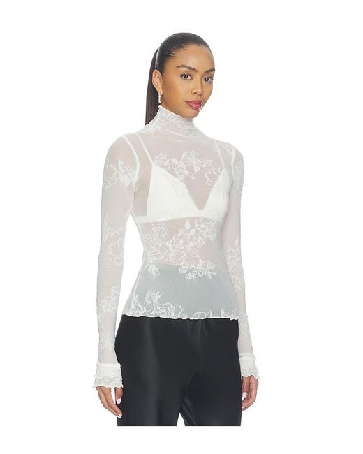 Free People White You Decide Longsleeve