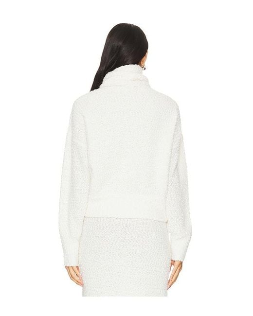 LPA White Evan Turtleneck Sweater