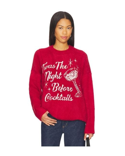 Show Me Your Mumu Red Classic Crewneck Sweater