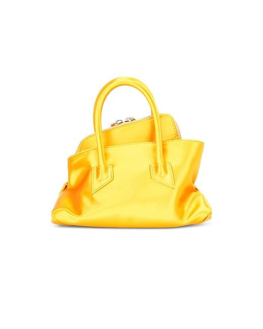 The Attico Yellow La Passeggiata Mini Top Handle Bag