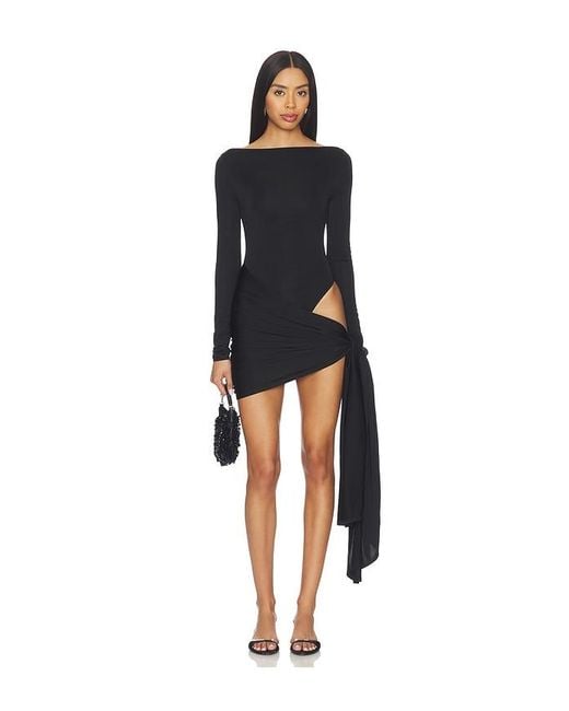 Nbd Black Imari Mini Dress