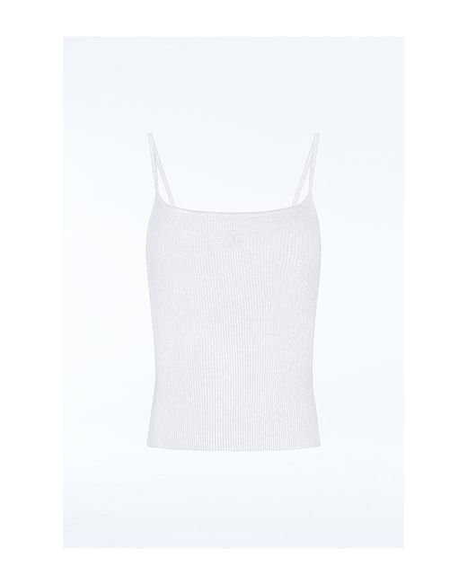 REVOLVE LOS ANGELES White Chanthal Rib Knit Tank