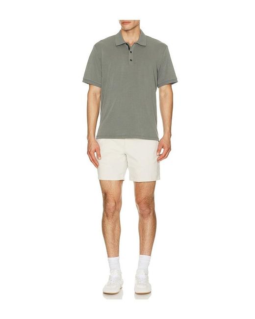 Rag & Bone Gray Tech Pique Slim Polo for men