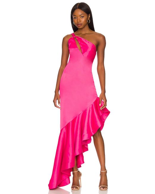 Lovers + Friends Synthetic Heidi Gown in Berry Pink (Pink) Lyst