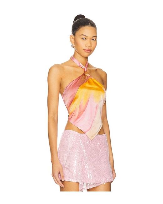 retroféte Pink Jamie Top