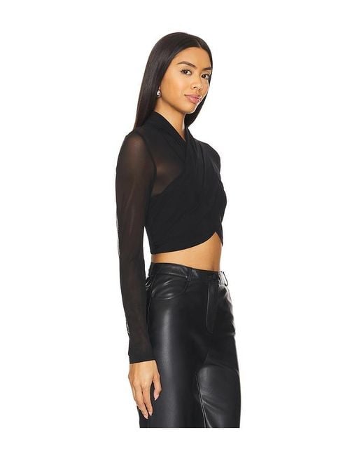 Bardot Black Aliyah Top