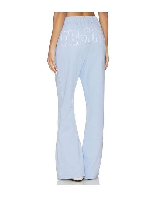 Frankie's Bikinis Blue Travel Day Cotton Pant
