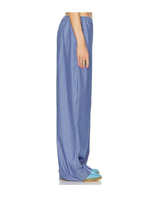 Helsa Blue Pinstripe Poplin House Pants