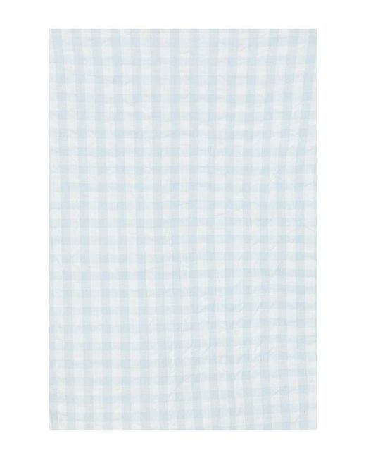For Love & Lemons White Georgia Gingham Midi Dress