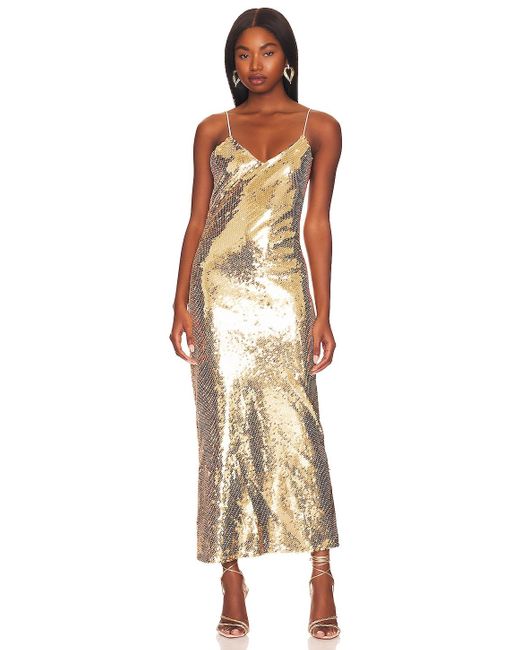 Ronny Kobo Shelly Dress in Metallic | Lyst