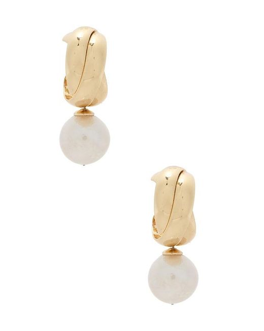Shashi Metallic Ross Pearl Earring