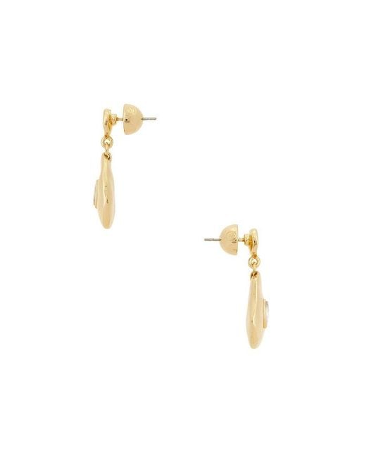Ettika Metallic Marquise Drop Earrings