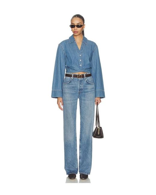 Veronica Beard Blue Timothy Shirt