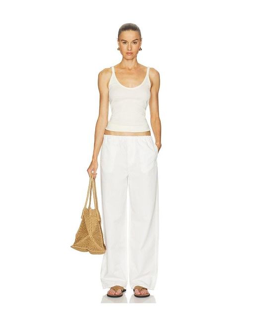 GRLFRND White Kacey Pull On Wide Leg