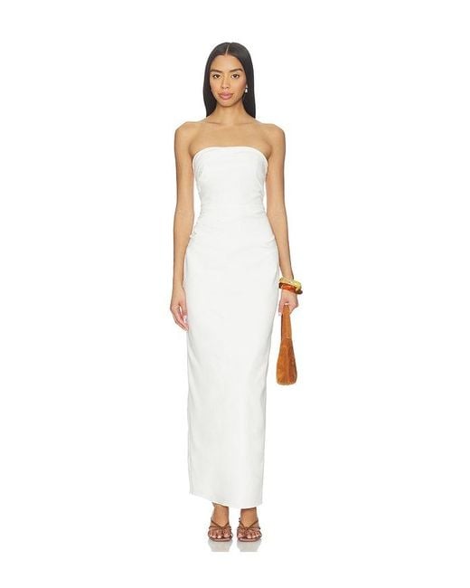 SNDY'S White Mimi Maxi Dress