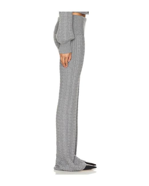 Lovers + Friends Gray X Emily Gemma Bessie Knit Pant