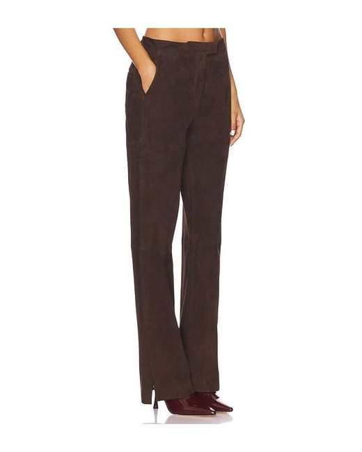 La Ligne Brown Suede Albert Trouser