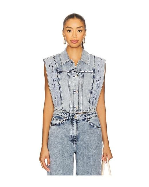 IRO Blue Rosye Vest