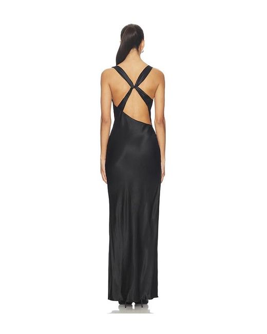Bardot Blue Anouk Cowl Neck Maxi Dress