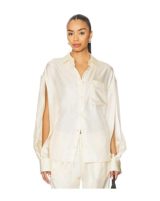 Alexander Wang Natural Button Up Shirt