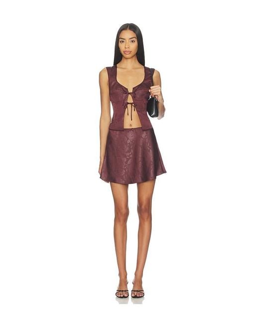 Nia Red Vineland Top