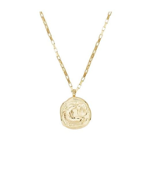 petit moments Metallic Horoscope Charm Necklace