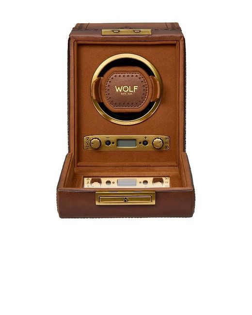 Wolf Brown Brogue Single Winder
