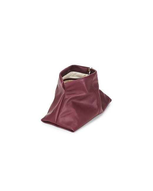 Flattered Red Clay Clutch