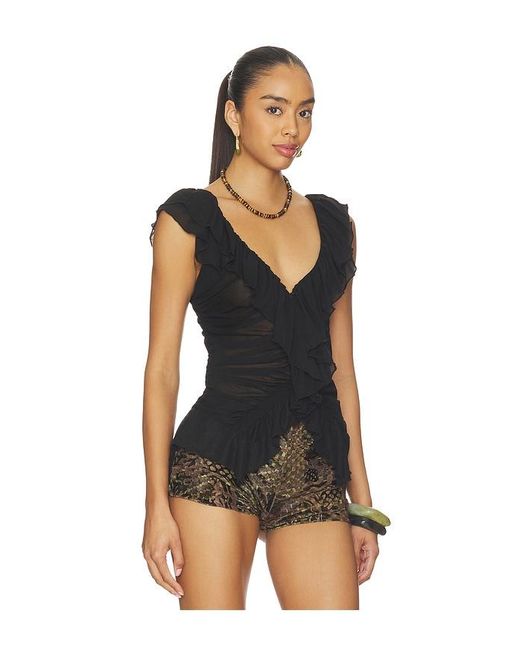 Free People Black Blythe Vest Top