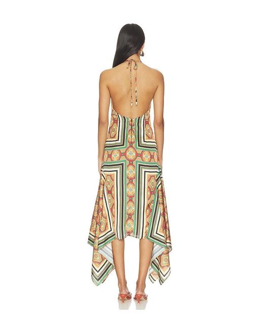 MISA Los Angles Multicolor Sheila Midi Dress