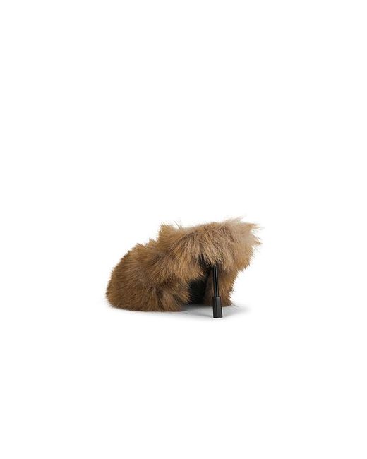MSGM Natural Fluffy Mule