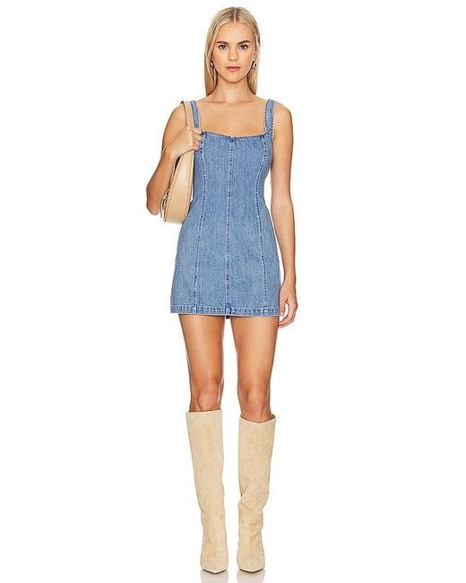 Show Me Your Mumu Blue Steph Mini Dress
